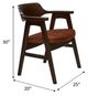 Nest Home Collections Wagner Adobe/Java Arm Chair-4
