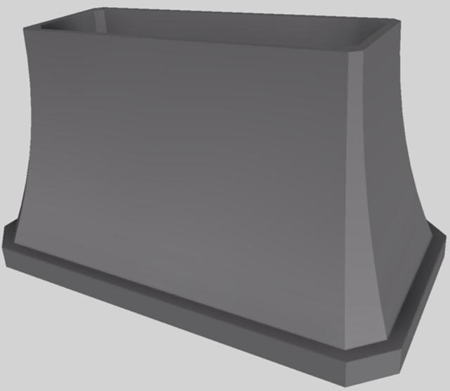 Vent-A-Hood® Designer Series 54" Gunsmoke Island Range Hood-3