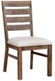 Furniture of America® Lidgerwood 2-Piece Ivory/Natural Dining Side Chair Set-0