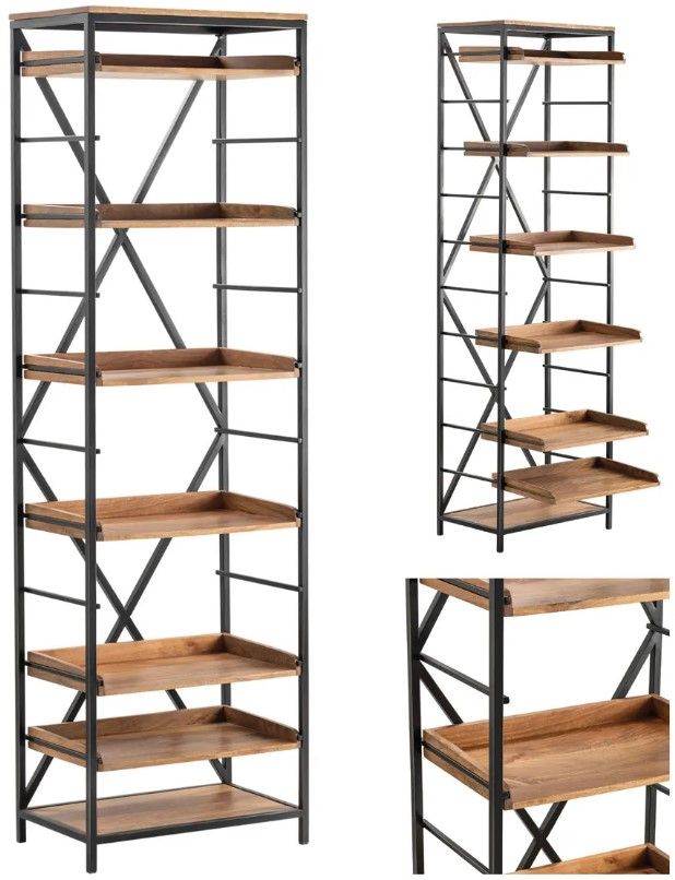 Crestview Collection Thomas Road Brown Bookshelf-4