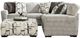Furniture of America® Walton 2-Piece Gray L-Shape Sectional -0