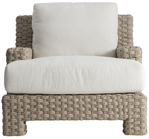 Bernhardt Trieste Bernhardt Exteriors Pampas/White Fabric/Wicker Outdoor Chair-1