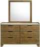 Coaster® Henderson Medium Oak Dresser and Mirror-1
