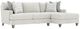 Bernhardt Mila Bernhardt Living 2-Piece White Right-Arm Facing Sectional-0