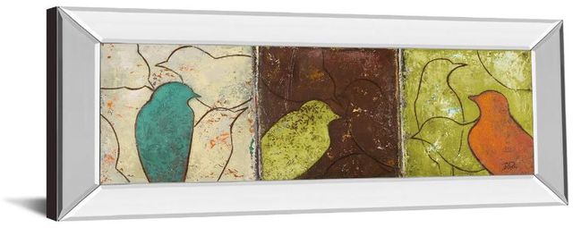 Classy Art Lovely Birds II by Patricia Pinto Mirror Framed Wall Art-1