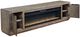 Signature Design by Ashley® Krystanza Weathered Gray TV Stand with Electric Fireplace-2
