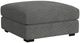 Elements International Arizona Steno Charcoal Ottoman-0