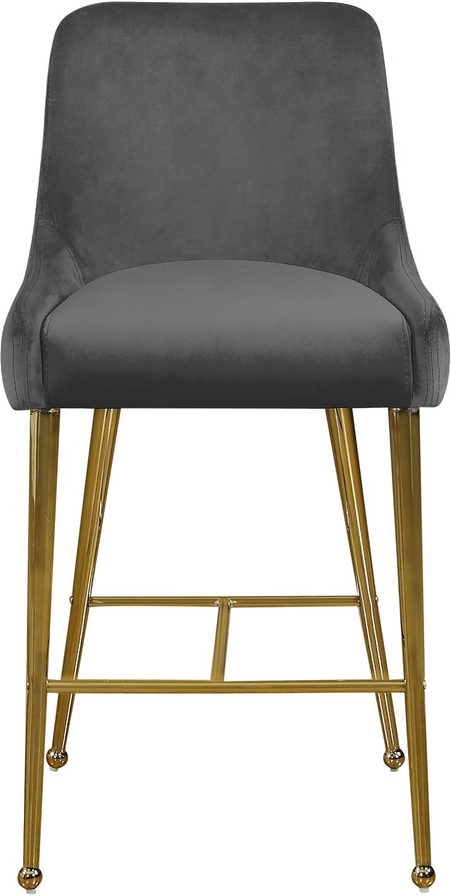 Meridian Furniture Owen Gray Velvet Counter Stool-2