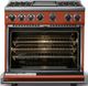 Viking® 7 Series 36" Spiced Cider Pro Style Dual Fuel Range With Griddle-1