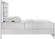 Elements International Moondance White Queen Panel Bed-2