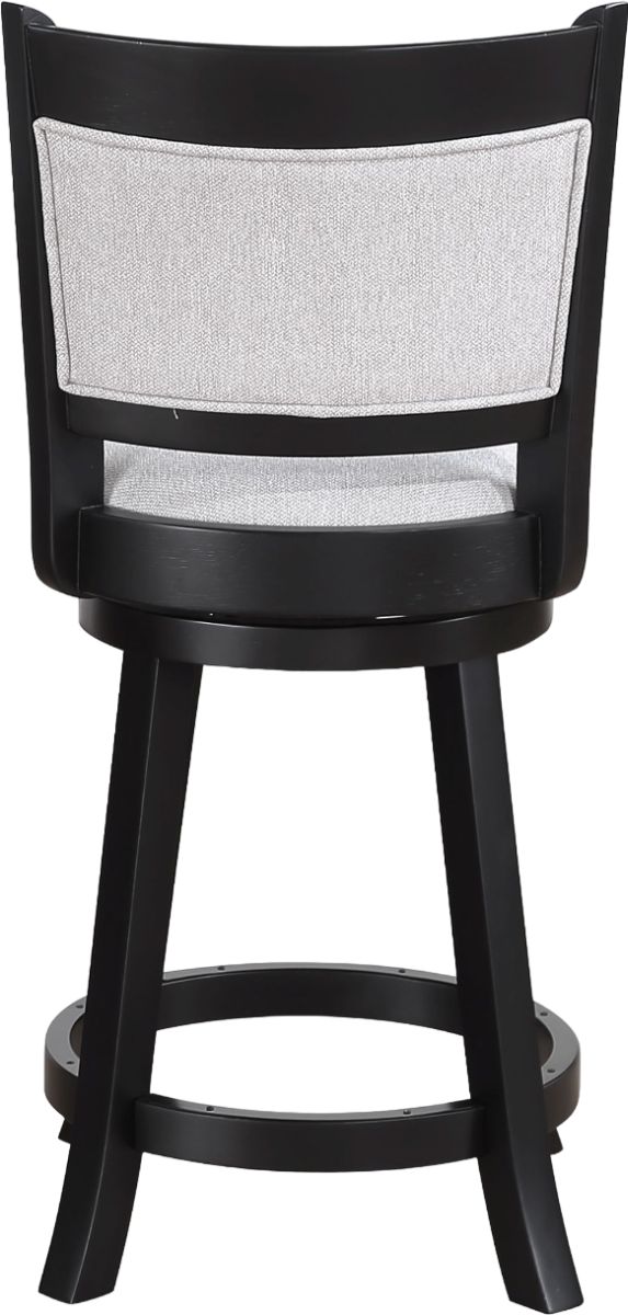 Crown Mark Cecil Black/Dove Swivel Pub Stool-3