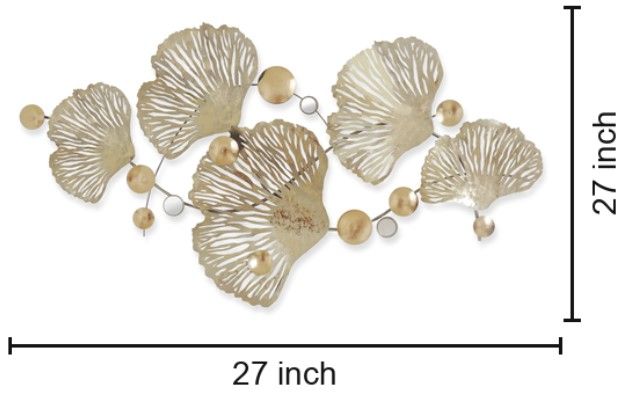 Classy Living Ginkgo Leaf Wall Decor-2