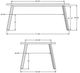 Amisco Customizable Lidya Rectangular Table with 72" Thermo Fused Laminate Top -1