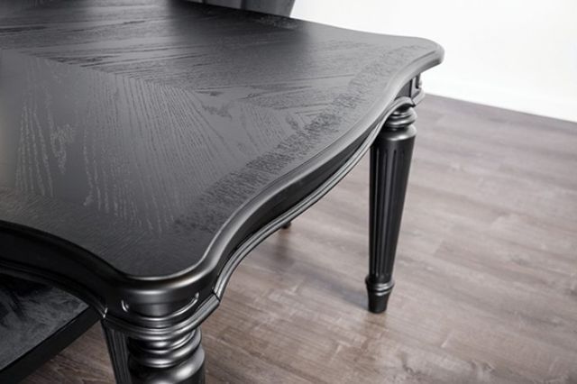 Furniture of America® Melodi Parc 7-Piece Black Dining Table Set-1