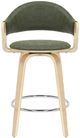 Armen Living Daxton Oak/Vintage Green Counter Stool-2