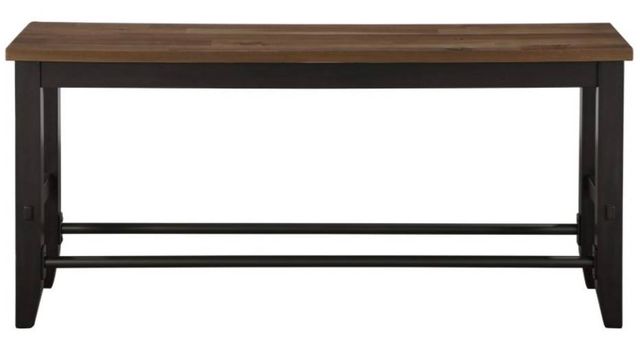 Steve Silver Co. Bermuda Black/Dark Acacia Counter Bench-2