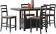 Signature Design by Ashley® Wildenauer 5-Piece Brown/Black Counter Height Dining Table Set-0
