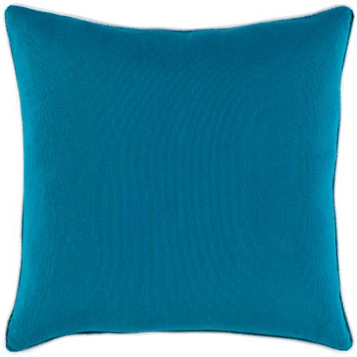 Surya Buffalo Plaid Aqua 20"x20" Toss Pillow with Down Insert-1