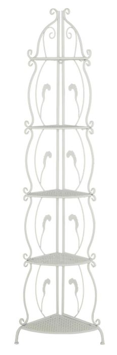 Deco Marche White Tall Folding Bakers Rack-0