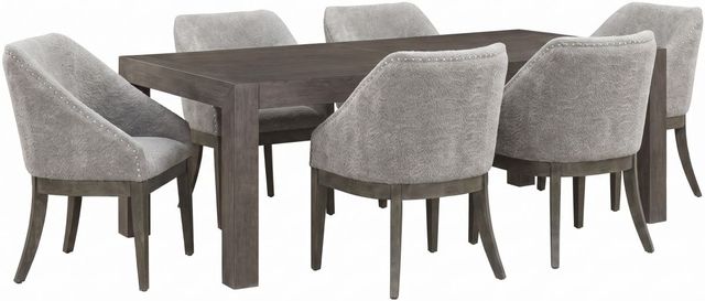 Liberty Furniture Cascade Falls 7-Piece Gray Mist/Satin Espresso Rectangular Dining Set-0