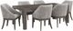 Liberty Furniture Cascade Falls 7-Piece Gray Mist/Satin Espresso Rectangular Dining Set-0