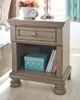 Signature Design by Ashley® Lettner Light Gray Nightstand-4