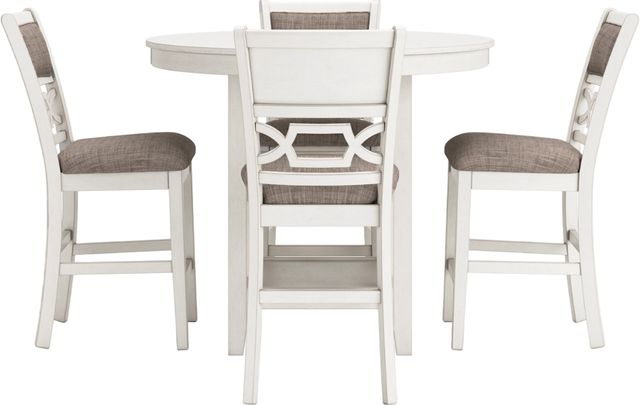 Signature Design by Ashley® Erinberg 5-Piece Antique White Counter Dining Set-1