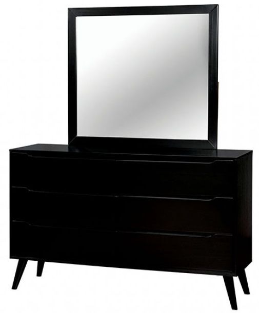 Furniture of America® Lennart 4-Piece Black Full Panel Bedroom Set-3