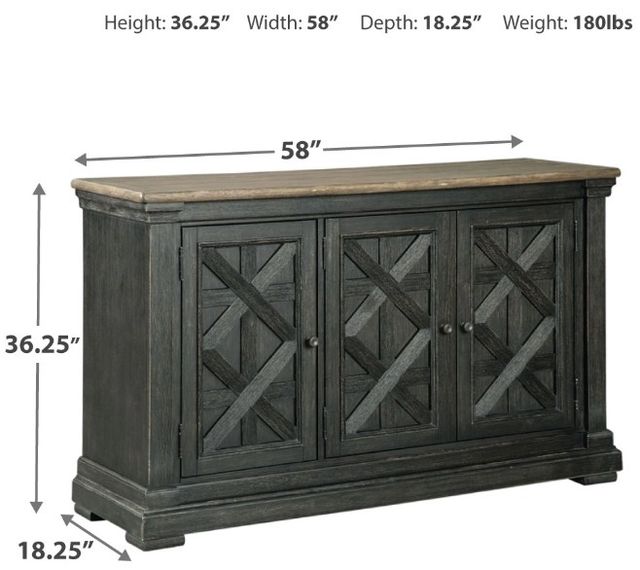 Signature Design by Ashley® Tyler Creek Black Dining Server-2