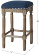 Olliix by Madison Park Navy Cirque Counter Stool Set of 2-1