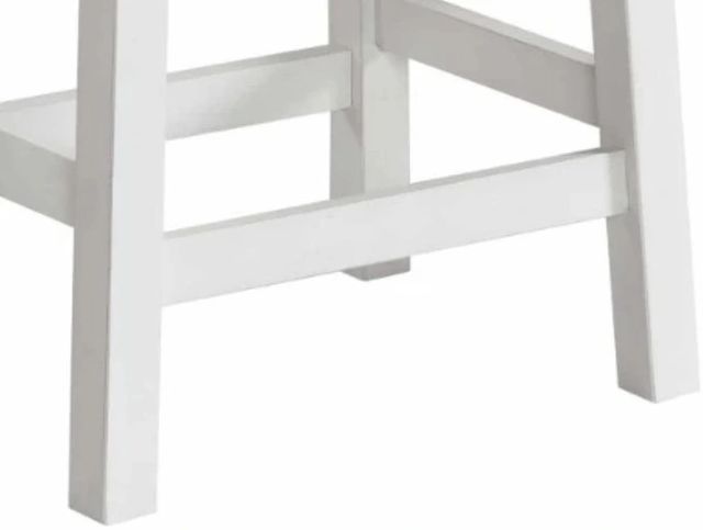 Intercon Kona Gray/White Backless Barstool-2