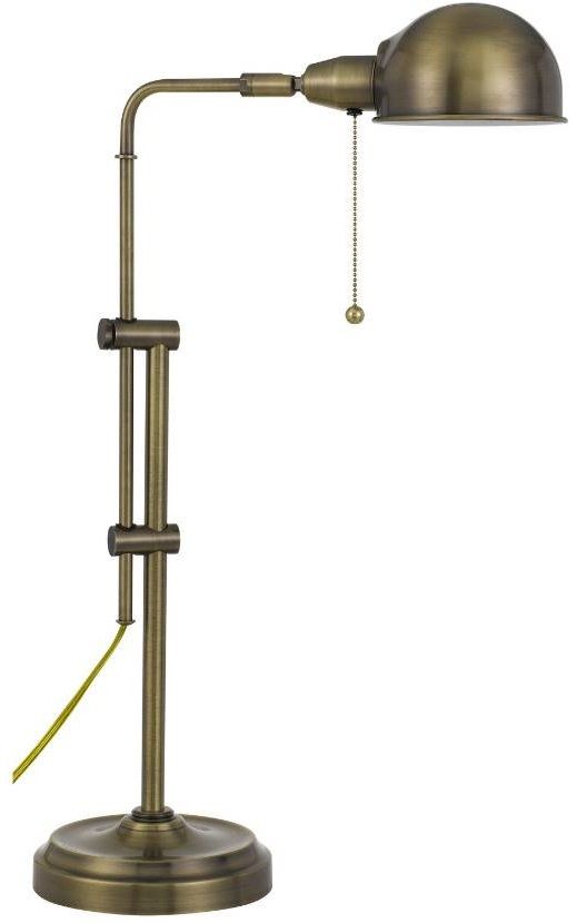 Cal® Lighting & Accessories Corby Pharmacy Antique Brass Desk Lamp-1