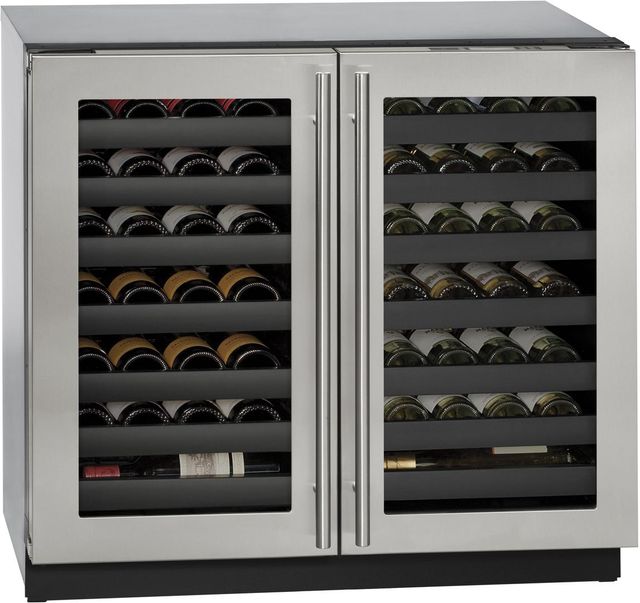 U-Line® 3000 Series 7.0 Cu. Ft. Stainless Steel Wine Cooler-0