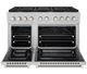 ZLINE 48" Satin Stainless Steel Pro Style Gas Range with 8 Brass Burners-1