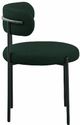 Meridian Furniture Beacon Green/Black Boucle Upholstered Dining Chair-3