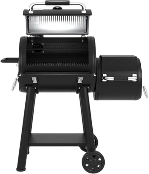 Broil King® Regal™ 400 26" Black Freestanding Offset Charcoal Smoker-1