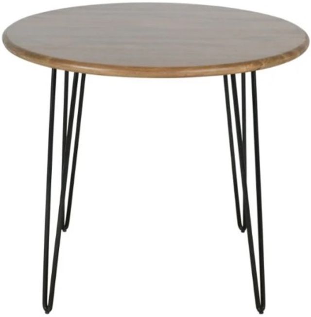 Jofran Inc. Urban Archive Brennan Golden Dining Table with Black Base-2