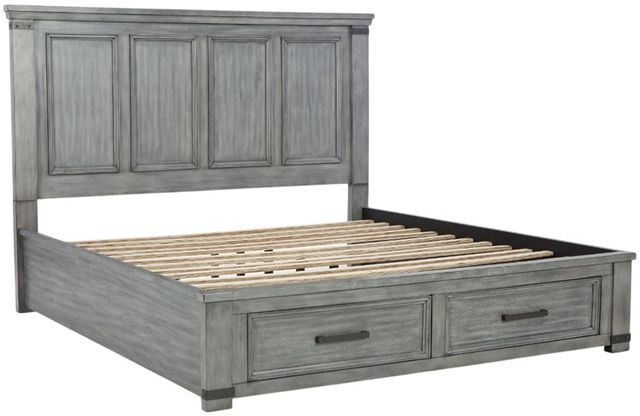 Signature Design by Ashley® Russelyn Gray California King Storage Panel Bed-0