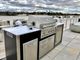 XO Pro-Grade Luxury Designer 36" Gray Outdoor Kitchen Island -3