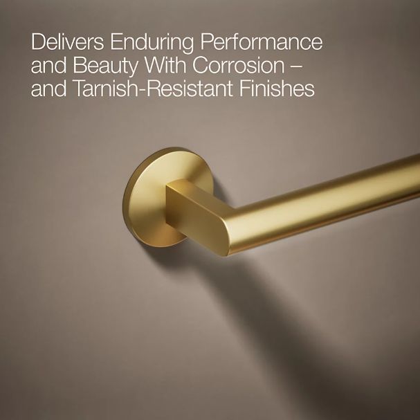 KOHLER® Components® Vibrant Brushed Moderne Brass 18" Towel Bar -4
