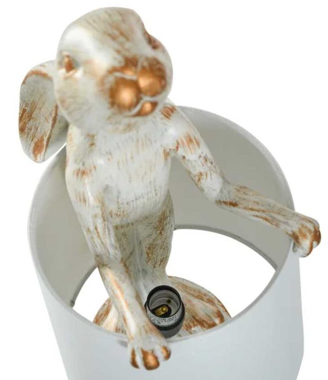 Stylecraft Malta Cream/White Accent Desk Lamp-3