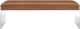 TOV Furniture Envy Antique Brown Vegan Leather/Acrylic Bench-1