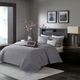 Olliix by Madison Park Rhapsody 6 Piece Grey/Taupe Full/Queen Reversible Jacquard Coverlet Set-4
