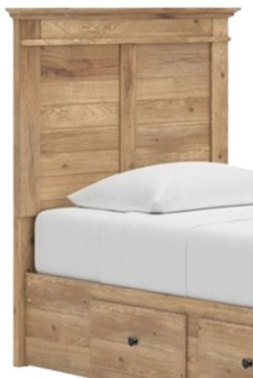 Signature Design by Ashley® Fenderport Tan Youth Twin Panel Storage Bed-1