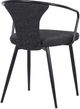 Armen Living Francis Black Dining Arm Chair-4