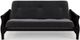dhp furniture® Black Espresso Wood Futon with Arms-2