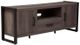 Liberty Furniture Tanners Creek Dark Pewter/Greystone Entertainment Center with Tall Piers-2