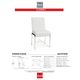Korson Furniture Corry White/Chrome Side Chair-2