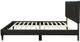 Bernards Chana Black Full Low Profile Bed-3