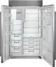 Sub-Zero® Classic Series 28.4 Cu. Ft. Stainless Steel Built In Side-by-Side Refrigerator-1